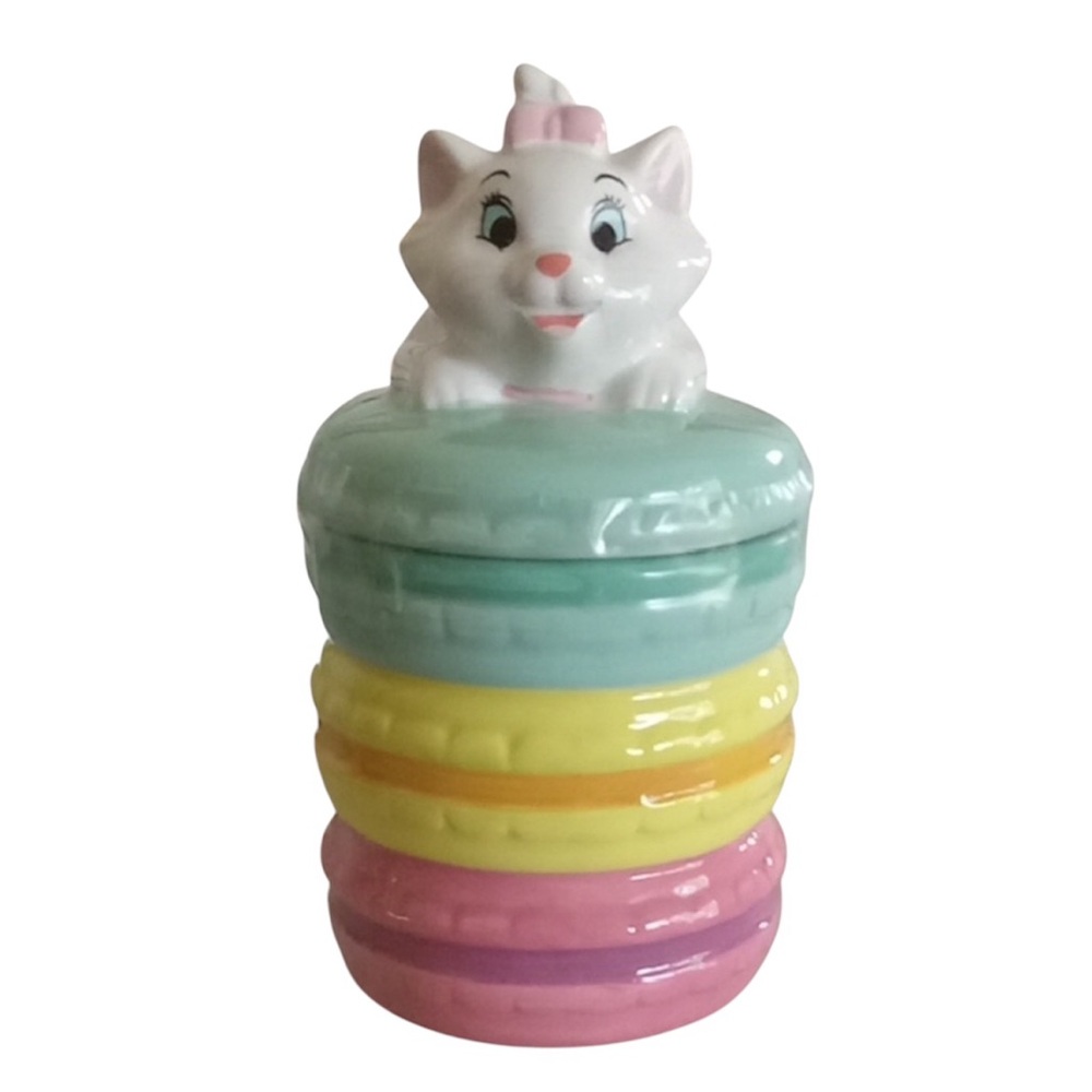 Disney Marie Macaroon Ceramic Cookie Jar Canister, NWT